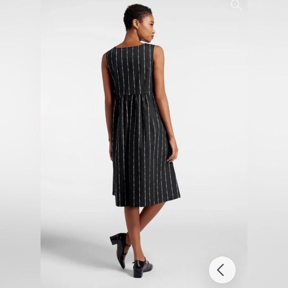Modcloth Black Friday Striped to the Bone Midi Dress Midi Dress 10 AU 6 US NWT - Picture 4 of 13